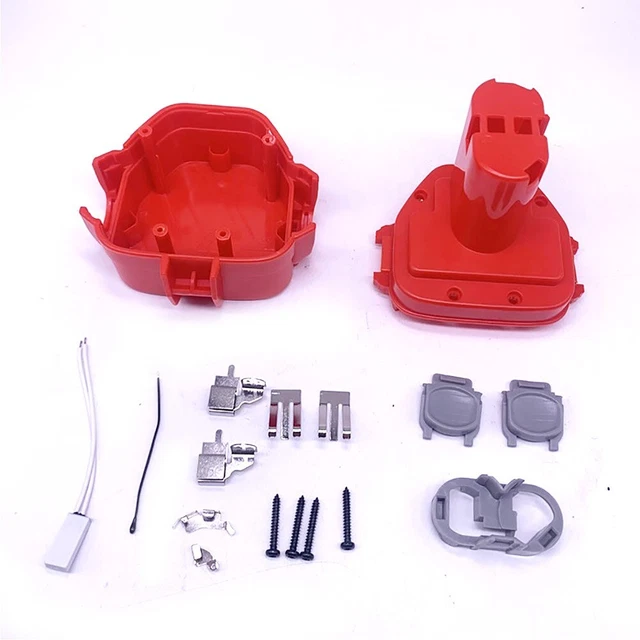 Trapano NI-CD valigia in plastica circuito stampato rosso 1 set parti di copertura