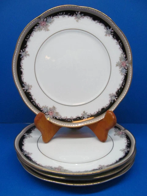 Noritake Palais Royal 6 5/8" Bread & Butte Plates Bundle of 4 Pristine Condition