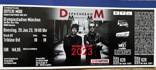 1 Ticket Sitzplatz Depeche Mode Konzert 20.06.23 München