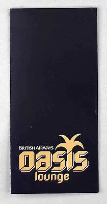 British Airways Oasis Lounge Vintage Airline Brochure Middle East Heathrow Ba