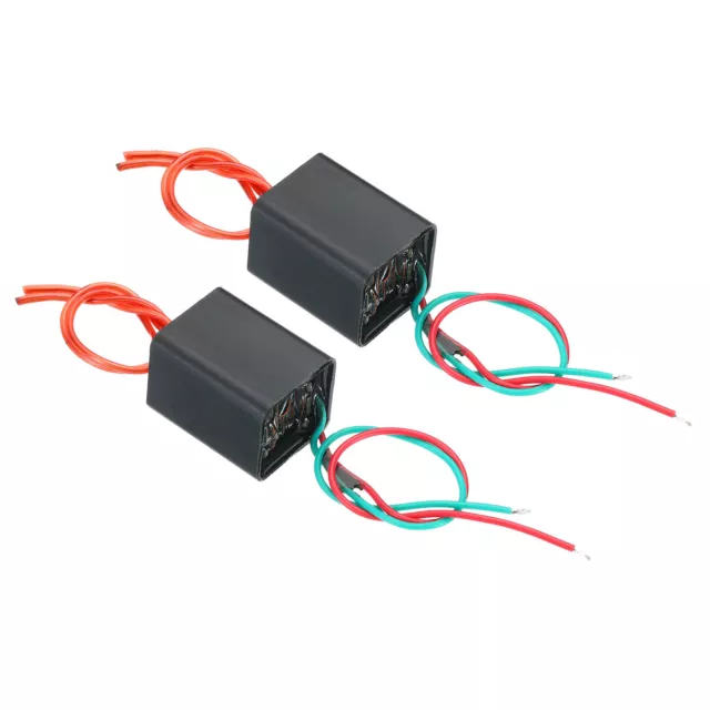 High Voltage Generator, DC 3-6V 20KV Step-up Voltage Transformer, Black 2pcs