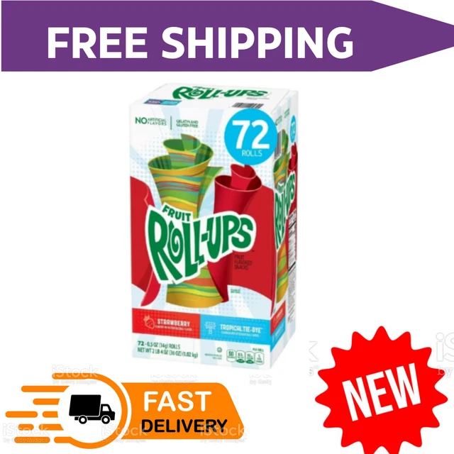 FRUIT ROLLUPS, FRUIT Snacks, Variety Pack (0.5 oz., 72 ct.) Free