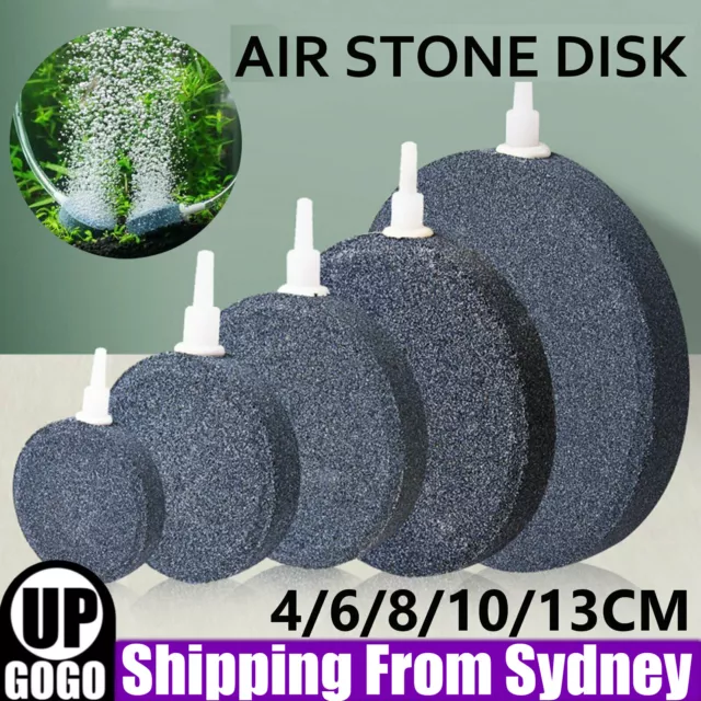 Round AirStone Disk Bubble Diffuser Air stone Hydroponics Aquarium Fish Tank