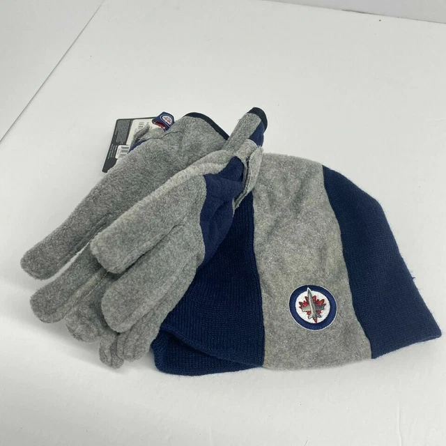 Winnipeg Jets NHL Glove and Hat Set Toque Beanie Kids Childrens Toque Youth