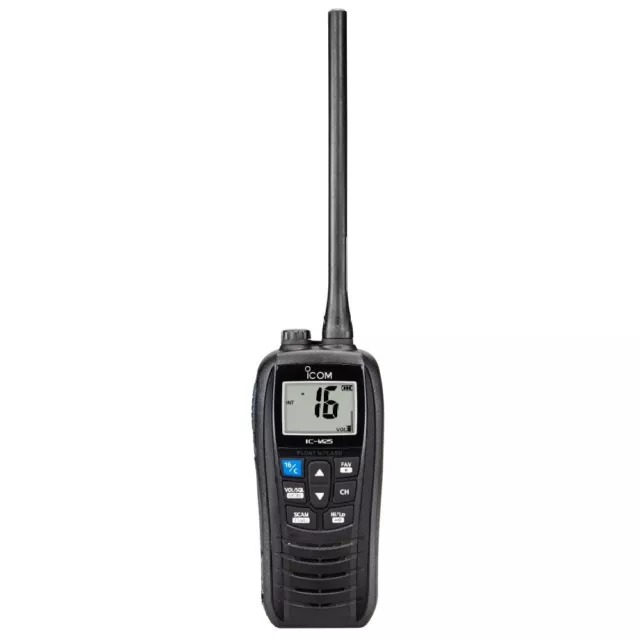 ICOM IC-M25 EURO - Handheld Marine VHF Radio - UK Version - Black