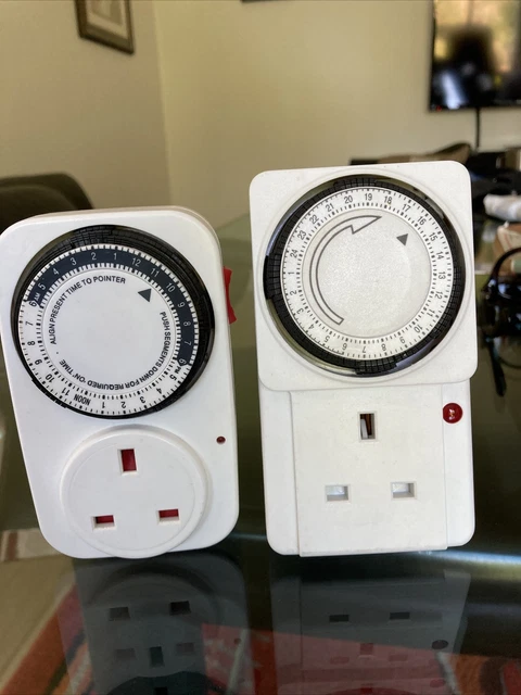 2 temporizadores de enchufe de seguridad de segmento eléctrico