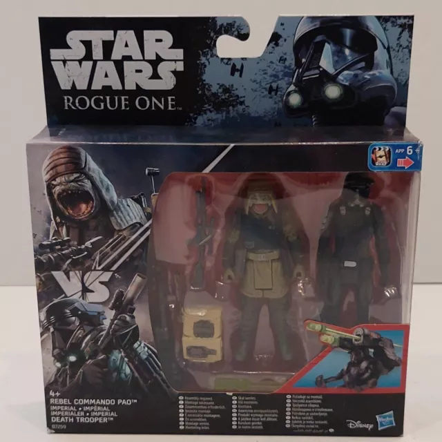 Star Wars Hasbro ROGUE ONE Doppelpack Rebel Commando Pao VS Death Troop OVP U003