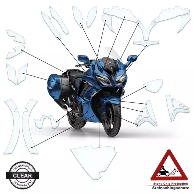 Lackschutzfolie passend für Yamaha FJR1300 AE/AS/ES 2014-2020 klar