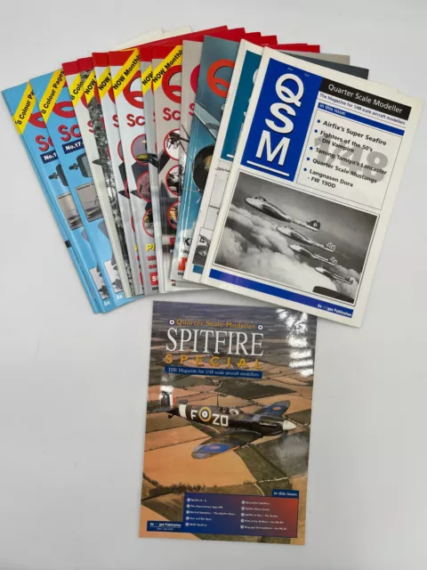 QSM Quarter Scale Modeller Magazine Lot of 12  - Issue Numbers in Description