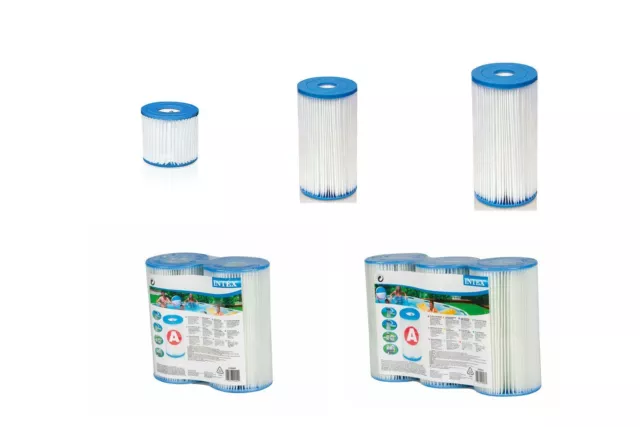 Intex Filterkartusche Typ A  B oder H Pool Filter Krystal Clear Filterpumpen