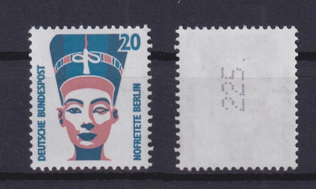 Bund 1398 A RM mit senkrechter ungerader neuer Nummer SWK 20 Pf postfrisch
