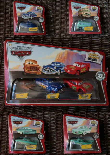 Disney Pixar Cars Storytellers Flo, Brand New Mater, Doc Hudson, Ramone, Rusty