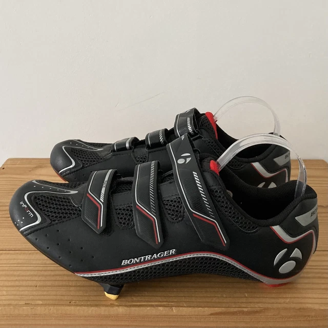 Bontrager Race Road shoes size 10 black red cycling 44