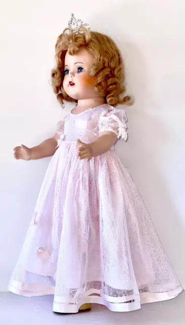 Vintage Madame Alexander PRINCESS ELIZABETH Doll 19” Original Dress & Shoes 3