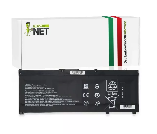 Batteria SR04XL compatibile con HP HSTNN-DB7W HSTNN-IB7Z TPN-Q193 [4550mAh]