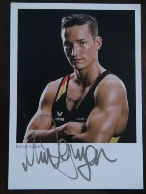 Handsignierte AK Autogrammkarte *MARCEL NGUYEN* Turnen Deutschland Olympia #2