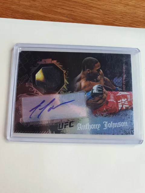 Anthony Johnson 2010 Topps Ufc Certified Signature & Patch Card