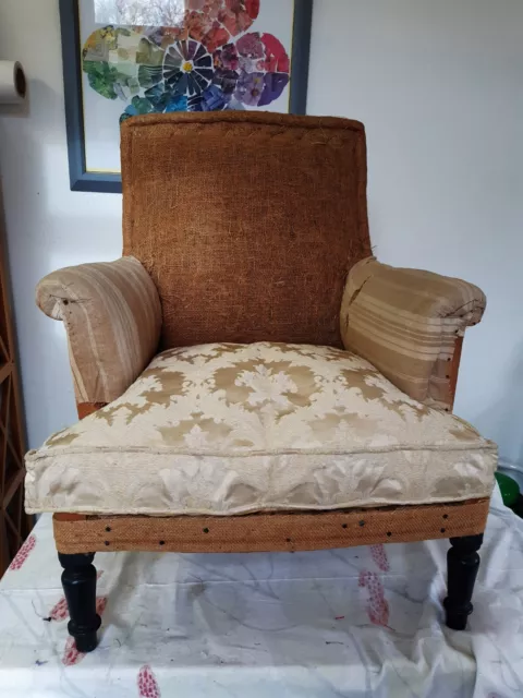 Napoleon III Square Back Armchair, French Late 19th Century