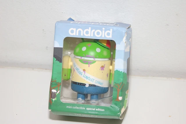 Google Android Figure 2018 Intern Pie Eating Contest Champ Mini Special Edition
