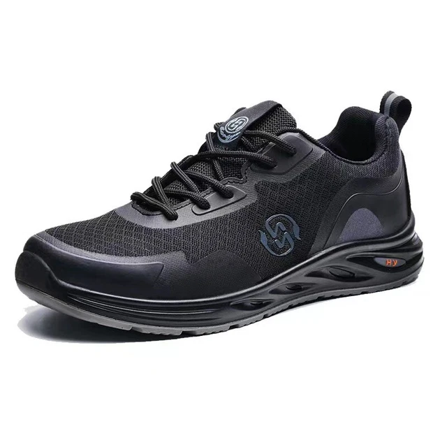 Chaussures De Sécurité Anti-écrasement Et Anti-perforation - Avec Laçage à Bouton Rotatif, Semelle Respirante, Pour Travail Et Sport