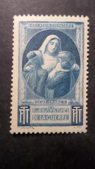 Vignette Cinderella Frankreich Yvert 23 Victimes Krieg Erinnophilie 1944 Neu B
