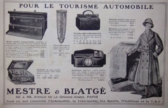 Advertising Master & Blatgé For Automotive Tourism Case Leather Coat