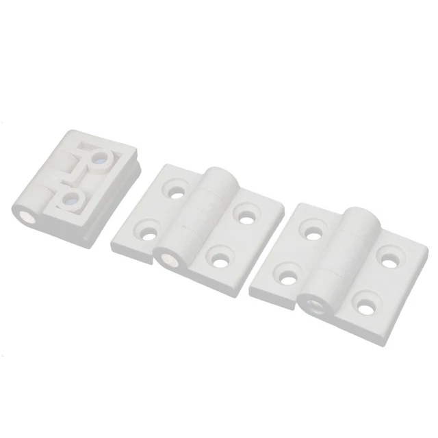 3pz Armadietto Porta Ferramenta Cuscinetto Di Testa Bianca Di Cerniera 57x45mm