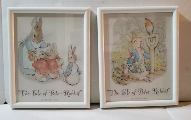 The Tale of Benjamin Bunny Art Print Beatrix Potter 1995 8x10 Nursery Decor