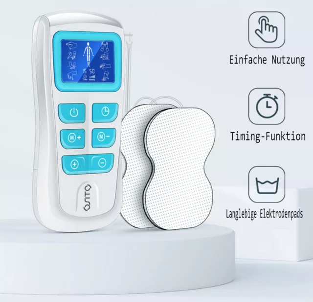 Dispositivo TENS Electricidad portátil 8 modos EMS Masajeador de pulso Alivio del dolor