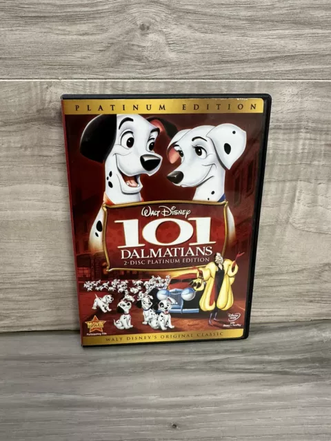 101 Dalmatians (Two-Disc Platinum Edition) DVD. Free Shipping! VGUC!