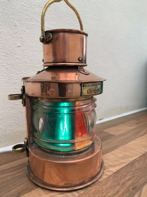 antique ships light, Copper lantern,  Masthead Lamp. Boat Yacht Marine Maritime