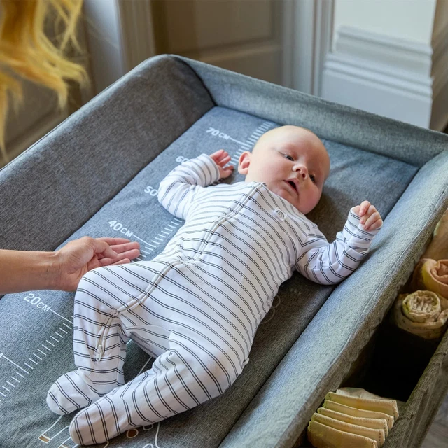 Materassino Per Fasciatoio 70x60cm - Cotone, Animali/Stelle, Per Cambio Pannolino