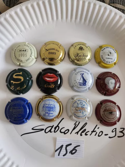 lot capsule de champagne ancienne COLLECTIONNEURS 12 capsules TOP Rare (156)