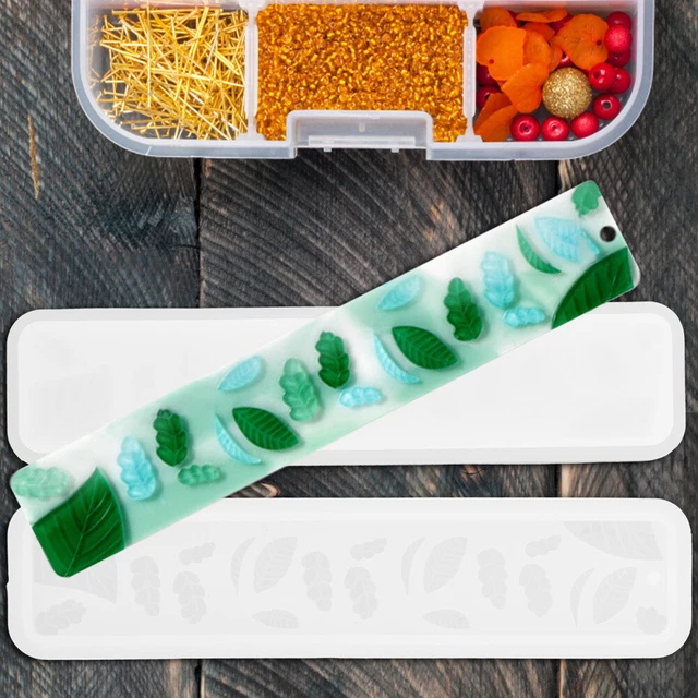 2 Pcs Silikonform Für Epoxidharz Formen Aus Lesezeichen-Set Gießformen Leer