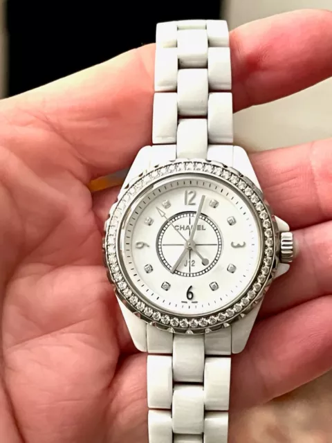 AUTHENTIC WOMEN'S CHANEL j12 ceramic watch purchased at the Paris