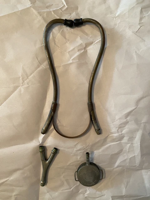 Vintage/Antique B-D Becton Dickenson Fleischer Stethoscope Rutherford NJ -Parts