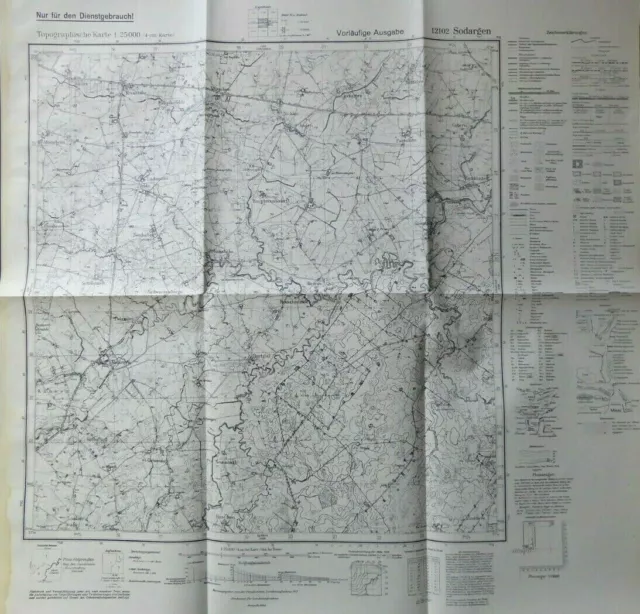 Landkarte Meßtischblatt 12102 Sodargen / Tretjakowo, zu Kaliningrad, 1940