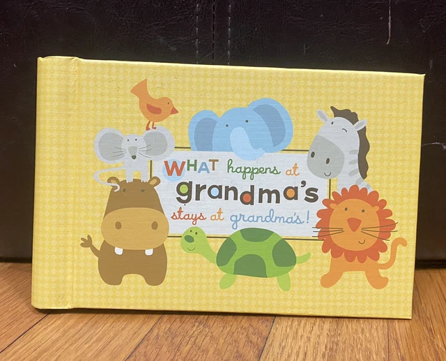 Vintage 80s Hallmark Grandmas Show and Tell Book Photo Album For 20 Photos