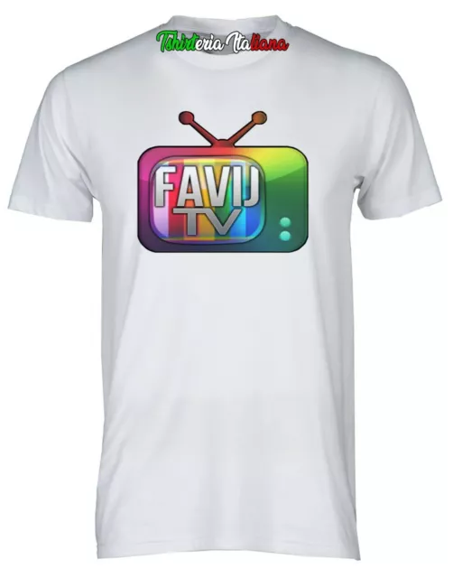 Maglietta FaviJ Tv - Favi J - Youtube Italia bambino adulto 100% Cotone