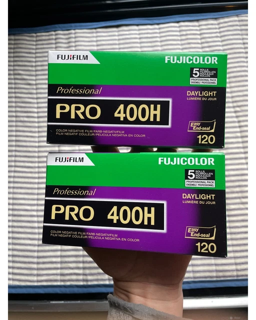 10 rolls of Fuji Fujifilm 400H color negative 120 film 