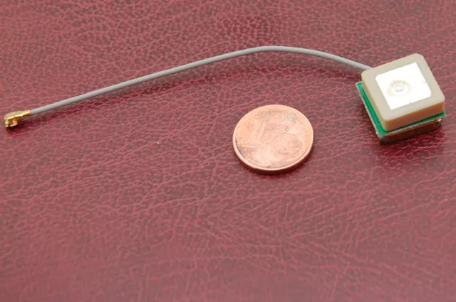 Alda PQ SMD Antenne für GPS mit U.FL Stecker und 8cm Kabel
