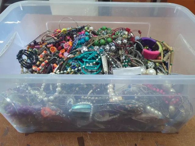 Assorted Mixed Sorted Costume Jewellery Crafting Etc Approx. 18 kg