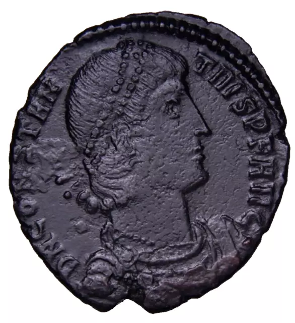 CERTIFIED Authentic Ancient Roman Coin NICE PORTRAIT Constantius II Cyzius Spear