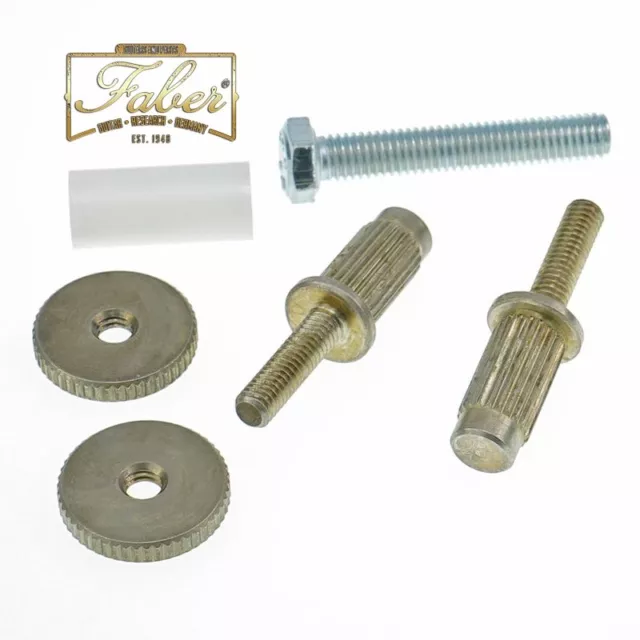 Faber iNsert-MNA Bridge Stud/Adapter Nickel Plated Aged Paar Insert-MNA 3116-1