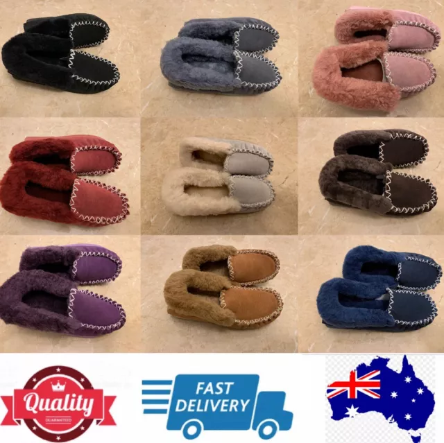 100% Sheepskins UGG Moccasin Slippers, Aussie Ladies' size measurement, AU stock