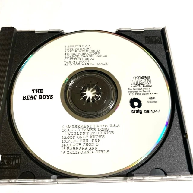 JAPAN EDIT. THE Beach Boys Surfin U.S.A. CD Greatest Hits avec Obi 1990 ...