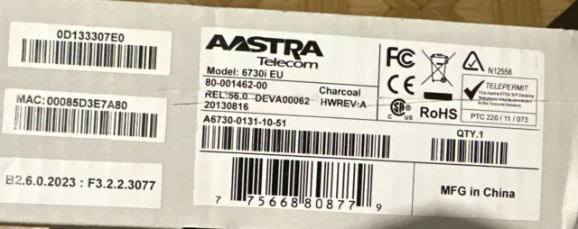 Astra 6753i IP Phone Téléphone Poe Entreprise Bureau À Cornet Voip A1753 2