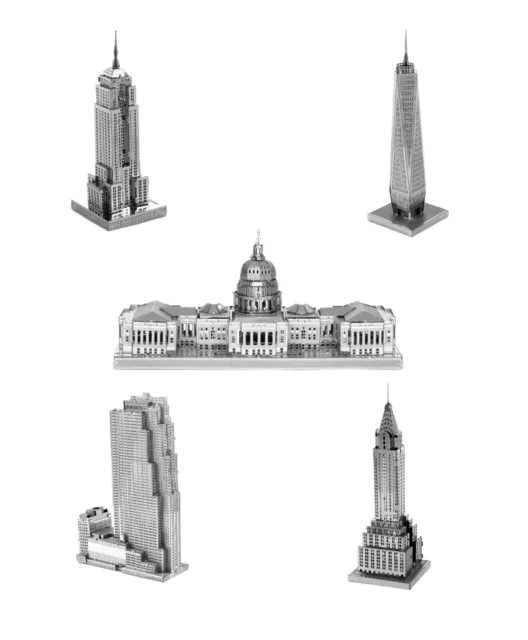 Metal Earth US Architecture Empire Chrysler Capitol Fascinations 3D Model Kits