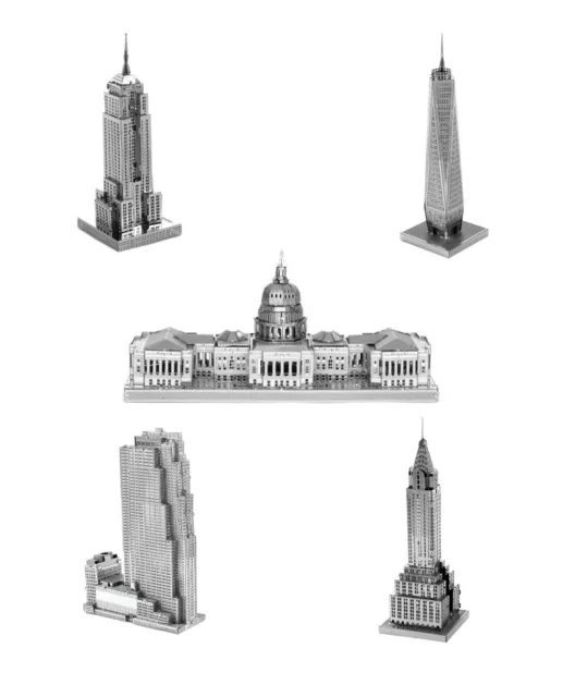 Metall Erde US Architecture Empire Chrysler Capitol Fascinations 3D Modell Kits