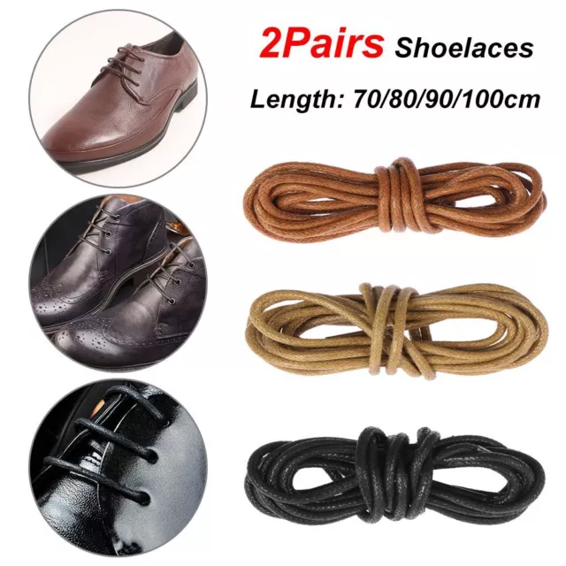 Boots Laces Strings Round Waxed Shoelaces Leather Dress Shoes Shoe Laces Cord